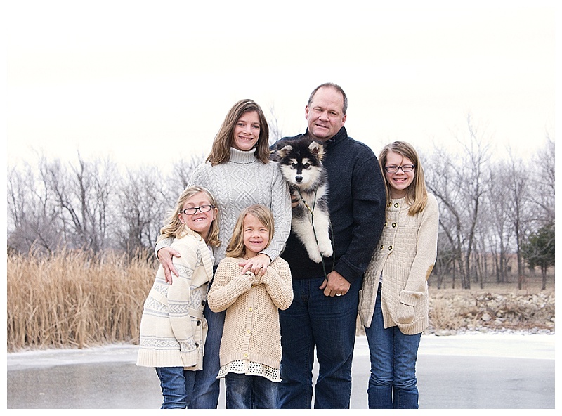 Winter Wichita Family Pet Pictures Children Sisters Portraits 2